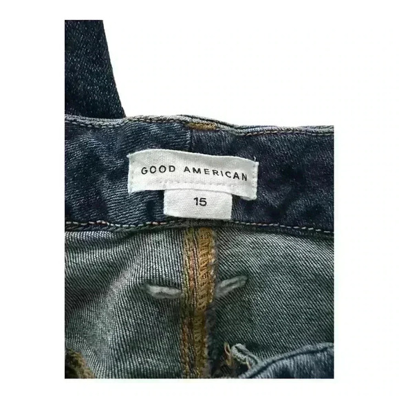 Good American Good Legs Crop Raw Hem Jeans Size 15 - Picture 10 of 11